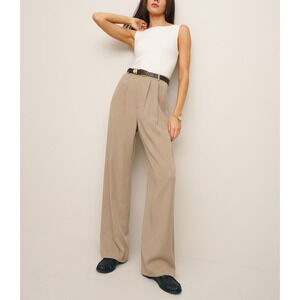 Reformation 'Mason' Black Pant Size 0